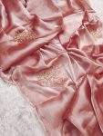 NEW ARRIVAL JIMMY CHOO MOTI HANDWORK SAREE WITH UNSTITCHED BLOUSE PARTY WEAR WHOLESALE PRICE ETHNIC GARMENT (6)