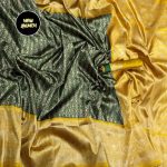 NEW ARRIVAL LICHI SILK ZARI WEAVING WORK SAREE WITH UNSTITCHED BLOUSE PARTY WEAR WHOLESALE PRICE ETHNIC GARMENT (4)