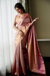 NEW ARRIVAL LITCHI SILK RICH PALLU AND JACQUARD WORK SAREE WITH UNSTITCHED BLOUSE FESTIVE WEAR WHOLESALE PRICE ETHNIC GARMENT (3)