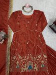NEW ARRIVAL NATURAL CREPE BEADS THREAD SEQUENCE WORK TOP LEHENGA WITH DUPATTA PARTY WEAR WHOLESALE PRICE ETHNIC GARMENT (3)