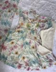 NEW ARRIVAL ORGANZA FLORAL PRINTED ANARKALI GOWN BOTTOM WITH DUPATTA PARTY WEAR WHOLESALE PRICE ETHNIC GARMENT (2)
