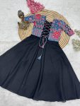 NEW ARRIVAL PV SILK PLAIN ONE PIECE WITH ZIG ZAG BACK SIDE WORKED JACKET PARTY WEAR WHOLESALE PRICE ETHNIC GARMENT (4)
