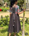 NEW ARRIVAL PV SILK PLAIN ONE PIECE WITH ZIG ZAG BACK SIDE WORKED JACKET PARTY WEAR WHOLESALE PRICE ETHNIC GARMENT (4)