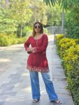 NEW ARRIVAL RAYON EMBROIDERY WORK SHORT KURTI CASUAL WEAR WHOLESALE PRICE ETHNIC GARMENT (7)