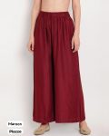 NEW ARRIVAL RAYON PLAIN READY TO WEAR PALAZZO MAROON