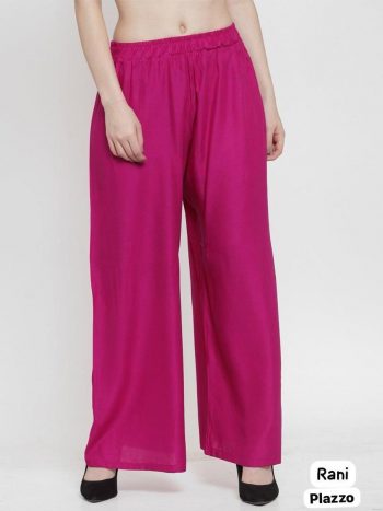 NEW ARRIVAL RAYON PLAIN READY TO WEAR PALAZZO RANI