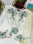 NEW ARRIVAL SATIN SILK EMBROIDERY SEQUENCE WORK TOP BOTTOM WITH DUPATTA PARTY WEAR WHOLESALE PRICE ETHNIC GARMENT (3)