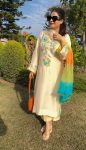 NEW ARRIVAL SATIN SILK EMBROIDERY SEQUENCE WORK TOP BOTTOM WITH DUPATTA PARTY WEAR WHOLESALE PRICE ETHNIC GARMENT (3)