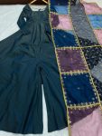 NEW ARRIVAL SHIMMER SILK PLAIN GOWN BOTTOM WITH DUPATTA PARTY WEAR WHOLESALE PRICE ETHNIC GARMENT (3)