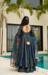 NEW ARRIVAL SHIMMER SILK PLAIN GOWN BOTTOM WITH DUPATTA PARTY WEAR WHOLESALE PRICE ETHNIC GARMENT (3)