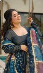 NEW ARRIVAL SHIMMER SILK PLAIN GOWN BOTTOM WITH DUPATTA PARTY WEAR WHOLESALE PRICE ETHNIC GARMENT (3)
