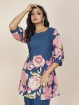 NEW ARRIVAL SLUB COTTON PRINT WORK CO-ORD SET CASUAL WEAR WHOLESALE PRICE ETHNIC GARMENT (17)