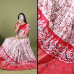 NEW ARRIVAL SOFT SILK BATIK PRINT WITH FOIL WORK ON BORDER WORK GOEN FESTIVE WEAR WHOLESALE PRICE ETHNIC GARMENT (2)
