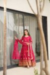 NEW ARRIVAL STAR GEORGETTE EMBROIDERY SEQUENCE WORK GOWN WITH DUPATTA PARTY WEAR WHOLESALE PRICE ETHNIC GARMENT (6)