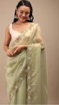 NEW ARRIVAL TABBY SILK CUT BORDER WITH HANDWORK SAREE WITH UNSTITCHED BLOUSE PARTY WEAR WHOLESALE PRICE ETHNIC GARMENT (3)