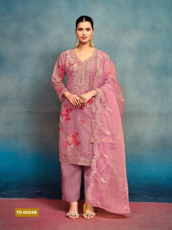NEW ARRIVAL TABBY SILK DIGITAL PRINT AND EMBROIDERY SEQUENCE WORK  WITH MOTI WORK TOP BOTTOM WITH DUPATTA  BABY PINK