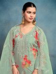 NEW ARRIVAL TABBY SILK DIGITAL PRINT AND EMBROIDERY SEQUENCE WORK WITH MOTI WORK TOP BOTTOM WITH DUPATTA FESTIVE WEAR WHOLESALE PRICE ETHNIC GARMENT (17)