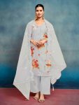 NEW ARRIVAL TABBY SILK DIGITAL PRINT AND EMBROIDERY SEQUENCE WORK WITH MOTI WORK TOP BOTTOM WITH DUPATTA FESTIVE WEAR WHOLESALE PRICE ETHNIC GARMENT (3)