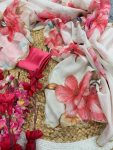 NEW ARRIVAL TABBY SILK FLORAL PRINTED HANDWORK SAREE WITH UNSTITCHED BLOUSE PARTY WEAR WHOLESALE PRICE ETHNIC GARMENT (3)