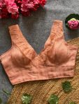 NEW ARRIVAL TISSUE SILK RUFFLE WORK STITCHED BLOUSE PARTY WEAR WHOLESALE PRICE ETHNIC GARMENT (1)