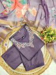 NEW ARRIVAL VISCOSE EMBROIDERY WORK TOP BOTTOM WITH DUPATTA FESTIVE WEAR WHOLESALE PRICE ETHNIC GARMENT (5)