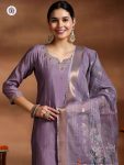 NEW ARRIVAL VISCOSE EMBROIDERY WORK TOP BOTTOM WITH DUPATTA FESTIVE WEAR WHOLESALE PRICE ETHNIC GARMENT (5)