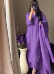 RICH LOOK CHINON COTTON THREAD EMBROIDERY WORK WITH GPO LACE WORK TOP BOTTOM WITH DUPATTA FESTIVE WEAR WHOLESALE PRICE ETHNIC GARMENT (2)