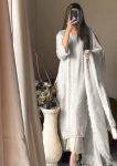RICH LOOK CHINON COTTON THREAD EMBROIDERY WORK WITH GPO LACE WORK TOP BOTTOM WITH DUPATTA PARTY WEAR WHOLESALE PRICE ETHNIC GARMENT (2)