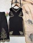 RICH LOOK CHINON SEQUENCE EMBROIDERY WORK TOP PALAZZO WITH DUPATTA FESTIVE WEAR WHOLESALE PRICE ETHNIC GARMENT (3)