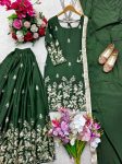 RICH LOOK CHINON SILK EMBROIDERY SEQUENCE WORK TOP PALAZZO WITH DUPATTA FESTIVE WEAR WHOLESALE PRICE ETHNIC GARMENT (2)
