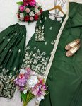 RICH LOOK CHINON SILK EMBROIDERY SEQUENCE WORK TOP PALAZZO WITH DUPATTA FESTIVE WEAR WHOLESALE PRICE ETHNIC GARMENT (2)