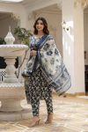 RICH LOOK COTTON PRINTED TOP BOTTOM WITH DUPATTA CASUAL WEAR WHOLESALE PRICE ETHNIC GARMENT (5)