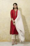RICH LOOK EMBROIDERY WORK TOP BOTTOM WITH DUPATTA FESTIVE WEAR WHOLESALE PRICE ETHNIC GARMENT (4)