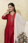 RICH LOOK EMBROIDERY WORK TOP BOTTOM WITH DUPATTA FESTIVE WEAR WHOLESALE PRICE ETHNIC GARMENT (4)