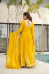 RICH LOOK FAUX BLOOMING EMBROIDERY ZARI SEQUENCE WORK GOWN WITH DUPATTA FESTIVE WEAR WHOLESALE PRICE ETHNIC GARMENT (7)