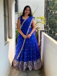 RICH LOOK GEORGETTE SEQUENCE EMBROIDERY WORK LEHENGA CHOLI WITH DUPATTA FESTIVE WEAR WHOLESALE PRICE ETHNIC GARMENT (3)