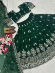 RICH LOOK JIMMY CHOO EMBROIDERY SEQUENCE WORK LEHENGA CHOLI WITH DUPATTA WEDDING WEAR WHOLESALE PRICE ETHNIC GARMENT (4)