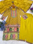 RICH LOOK MUSLIN COTTON DIGITAL PRINT WITH REAL MIRROR HANDWORK TOP BOTTOM WITH DUPATTA FESTIVE WEAR WHOLESALE PRICE ETHNIC GARMENT (3)