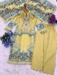RICH LOOK MUSLIN COTTON DIGITAL PRINTED TOP BOTTOM WITH DUPATTA CASUAL WEAR WHOLESALE PRICE ETHNIC GARMENT (4)