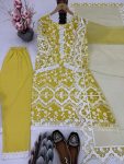 RICH LOOK SOFT NET EMBROIDERY GPU LACE WORK TOP BOTTOM WITH DUPATTA PARTY WEAR WHOLESALE PRICE ETHNIC GARMENT (6)