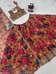 RICH LOOK TABBY ORGANZA DIGITAL PRINTED THREAD SEQUENCE WORK LEHENGA CHOLI WITH DUPATTA PARTY WEAR WHOLESALE PRICE ETHNIC GARMENT (4)