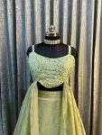RICH LOOK TABBY SILK PLAIN LEHENGA WITH EMBROIDERY SEQUENCE WORK BLOUSE AND DUPATTA PARTY WEAR WHOLESALE PRICE ETHNIC GARMENT (4)
