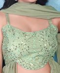 RICH LOOK TABBY SILK PLAIN LEHENGA WITH EMBROIDERY SEQUENCE WORK BLOUSE AND DUPATTA PARTY WEAR WHOLESALE PRICE ETHNIC GARMENT (4)