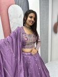 RICH LOOK VICHITRA EMBROIDERY CODING SEQUENCE AND THREAD WORK LEHENGA CHOLI WITH DUPATTA PARTY WEAR WHOLESALE PRICE ETHNIC GARMENT (2)