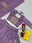 RICH LOOK VICHITRA EMBROIDERY CODING SEQUENCE AND THREAD WORK LEHENGA CHOLI WITH DUPATTA PARTY WEAR WHOLESALE PRICE ETHNIC GARMENT (2)