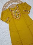 RICH LOOK VISCOSE CHANDERI SEQUENCE EMBROIDERY WORK TOP BOTTOM WITH DUPATTA FESTIVE WEAR WHOLESALE PRICE ETHNIC GARMENT (4)
