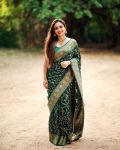 TRADITIONAL BANARASI SOFT SILK ZARI WEAVING WORK SAREE WITH UNSTITCHED BLOUSE PARTY WEAR WHOLESALE PRICE ETHNIC GARMENT (5)