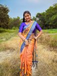 TRADITIONAL MYSORE SILK DIGITAL PRINT WITH JHALAR WORK SAREE WITH UNSTITCHED BLOUSE PARTY WEAR WHOLESALE PRICE ETHNIC GARMENT (8)