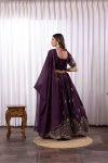 TRADITIONAL STAR GEORGETTE EMBROIDERY SEQUENCE WORK STITCHED LEHENGA CHOLI WITH DUPATTA PARTY WEAR WHOLESALE PRICE ETHNIC GARMENT (6)