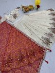 TRADITIONAL TISSUE SILK EMBROIDERY THREAD SEQUENCE WORK LEHENGA CHOLI WITH DUPATTA PARTY WEAR WHOLESALE PRICE ETHNIC GARMENT (6)
